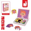 Janod Magnetyczna układanka Śmieszne buzie Dziewczynka Magnetibook