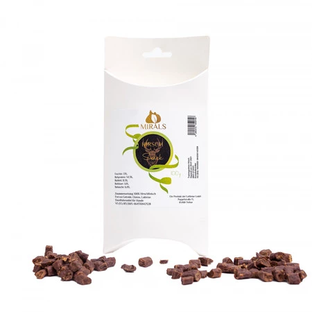 MIRALS Hirsch Snack - przysmaki treningowe z mięsa jelenia (100g)