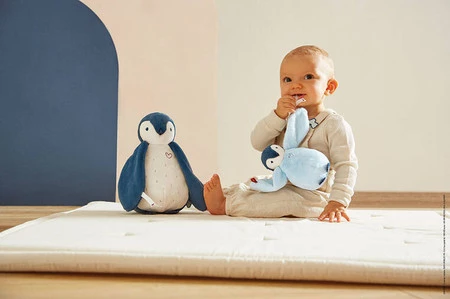 Kaloo Zestaw dwóch przytulanek Pingwinki 25 cm i 15 cm w pudełku kolekcja Complices