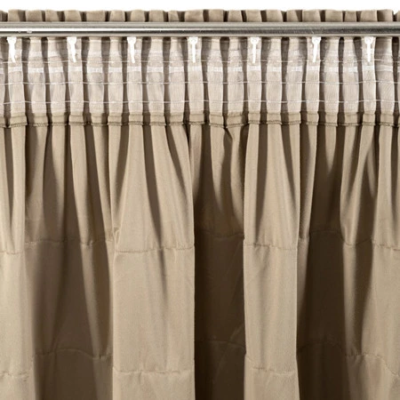 ZASŁONA GOTOWA AURA NA TAŚMIE 140 X 270 CM CIEMNOBEŻOWY