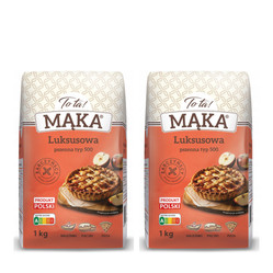 Zestaw: 2x ToTa! Mąka pszenna luksusowa typ 500 - 1 kg