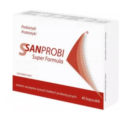 Sanprobi – SANPROBI SUPER FORMULA, probiotyk – 40 kapsułek