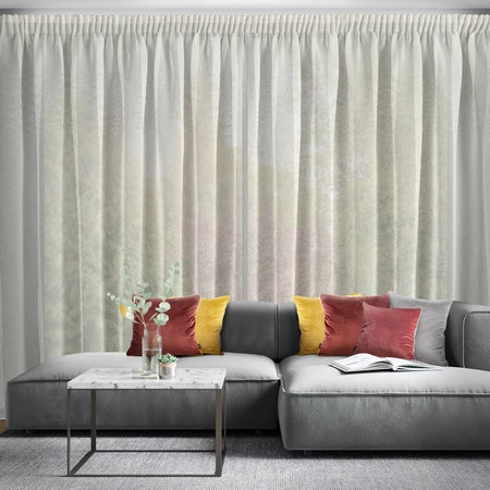 FIRANA GOTOWA KLEO NA TAŚMIE 345 X 260 CM BIAŁY