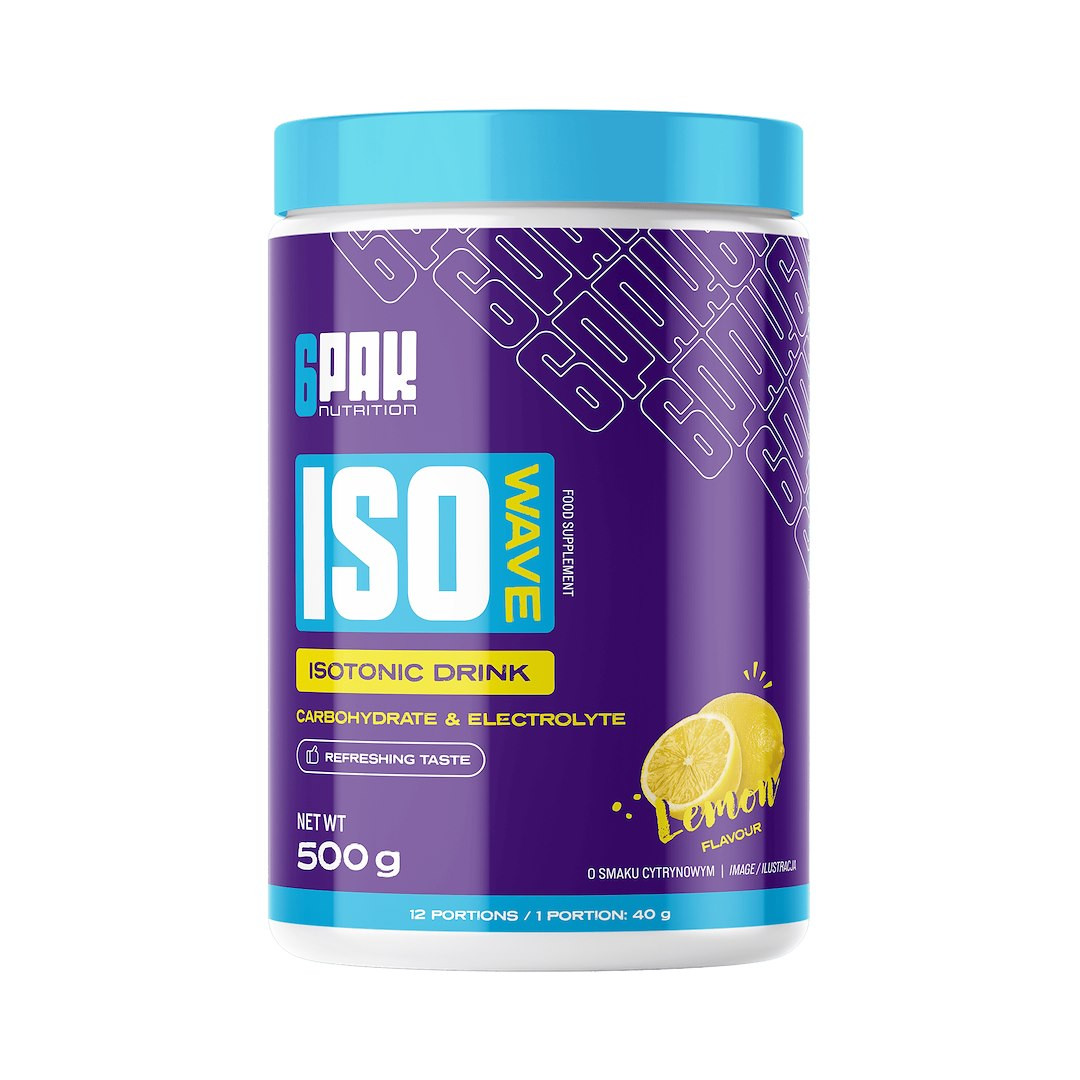 6PAK ISO WAVE Izotonik Koncentrat elektrolity 500g smak lemon - Nabea.pl