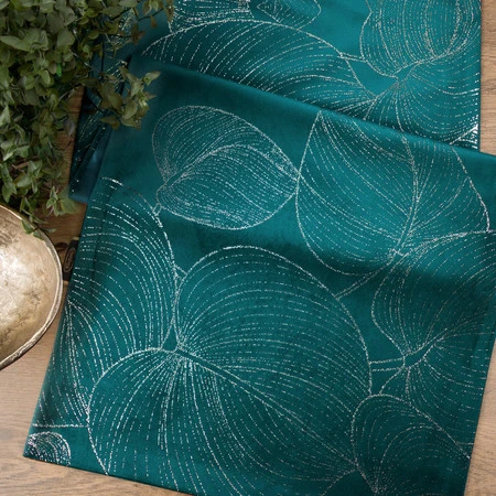 OBRUS BLINK 16 35 X 220 CM CIEMNOTURKUSOWY