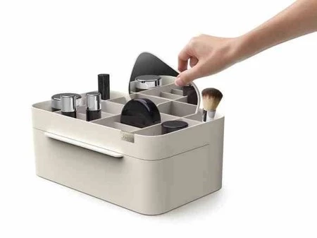 JJ - Organizer na kosmetyki z szufladką i lustrem