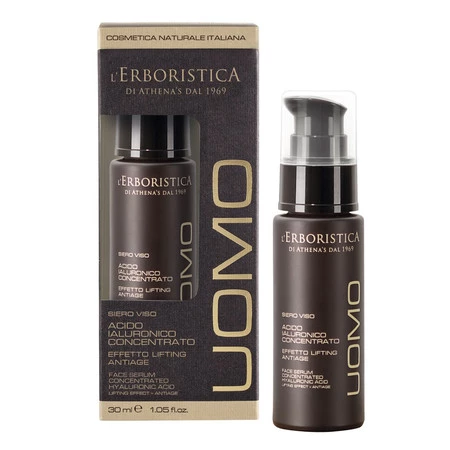 l'Erboristica - Uomo Serum do twarzy  dla mężczyzn skoncentrowany kwas hialuronowy 30ml