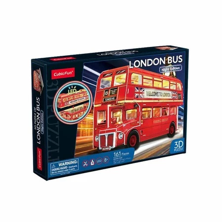 Puzzle 3D Londyński autobus 161el L538H Cubic Fun