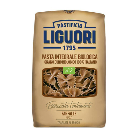 Zestaw 2x Makaron Liguori Integrale Farfalle pełnoziarnisty BIO 500G