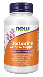 NOW FOODS Berberyna 400 mg wsparcie metabolizmu glukozy 60 kaps.