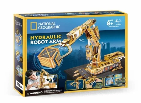 Puzzle 3D Robotyczne ramię hydrauliczne National Geographic DS1092H Cubic Fun