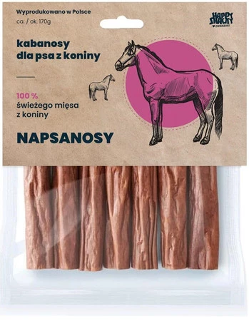 Happy Snacky NAPSANOSY Kabanosy z Koniny 7szt.