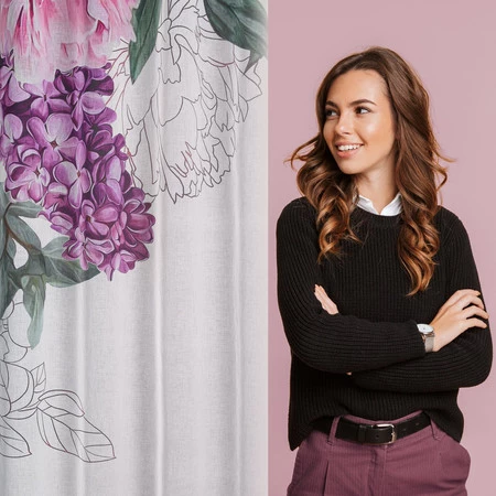 ZASŁONA GOTOWA ISA 140 X 260 CM BIAŁY