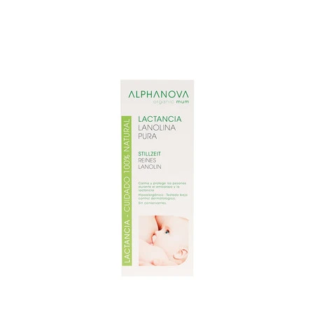 Alphanova Organic Mum, Lanolina na brodawki, 100% naturalna, 40 ml