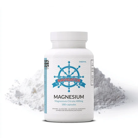 Navigator MAGNEZ 400mg CYTRYNIAN 100% VEGE 180 kaps.