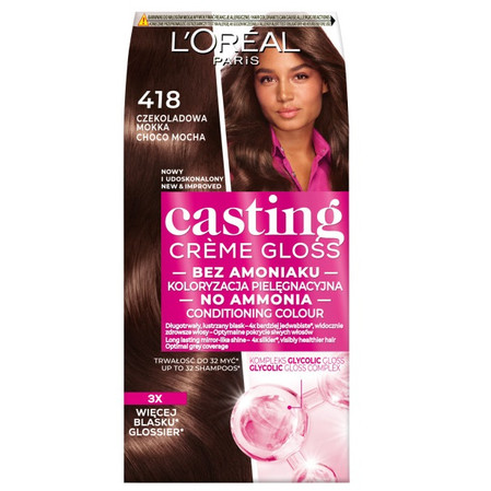 Casting Creme Gloss farba do włosów 418 Czekoladowa Mokka