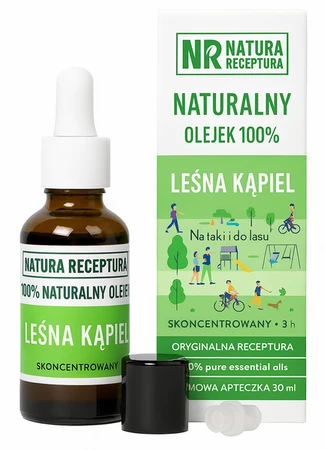 Olejek naturalny Leśna kąpiel 30ml pipeta + aplikator w kulce NATURA RECEPTURA