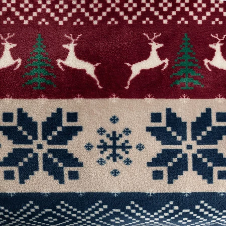 Koc świąteczny 150x200 cm ze skandynawskim wzorem