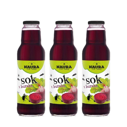 Zestaw: 3x Sok z buraka 750 ml