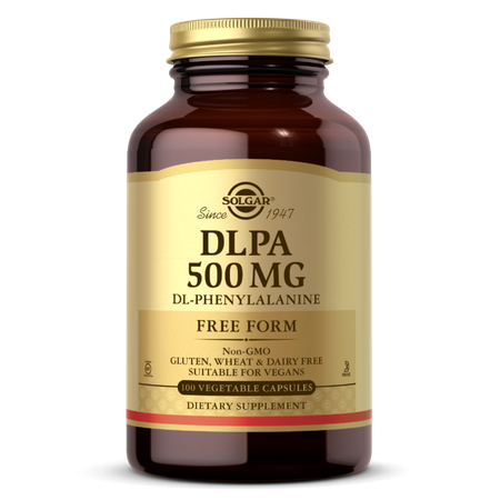 Solgar DLPA (Fenyloalanina) 500 mg na wsparcie pracy mózgu 50 kaps.
