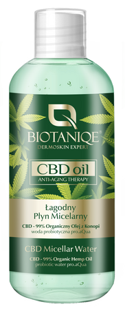 Biotaniqe, CBD Oil, Łagodny płyn micelarny 400ml