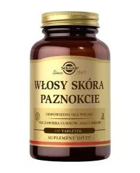 Solgar − Włosy Skóra Paznokcie − 120 tabl.