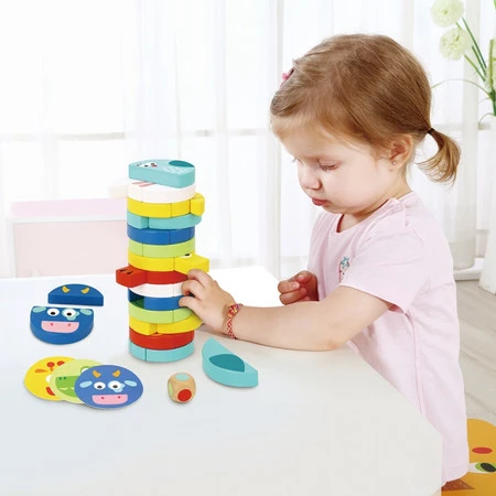 TOOKY TOY Klocki Zwierzęta Gra Zręcznościowa