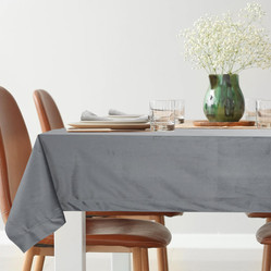 OBRUS MELINDA 140 X 220 CM STALOWY