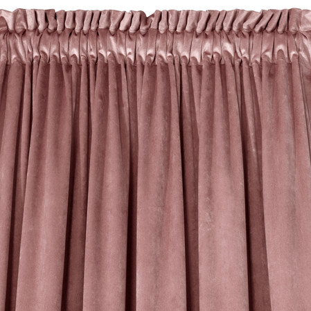 ZASŁONA GOTOWA D91 ROSA NA TAŚMIE 135 X 300 CM CIEMNORÓŻOWY
