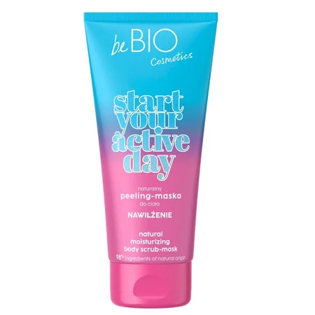 beBIO Start Your Active Day Naturalny peeling-maska Nawilżenie 200 ml
