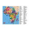 Mudpuppy Puzzle konturowe Mapa Afryki 70 elementów 5+