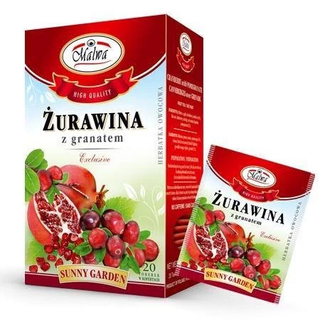 Herbata żurawina z granatem 20*2g MALWA