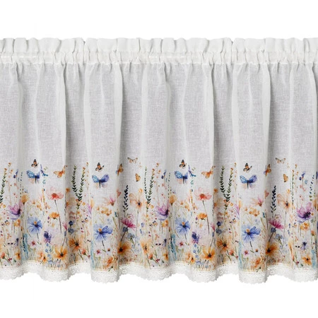 Firana gotowa Rozalie na Taśmie 150 x 60 cm, Biały
