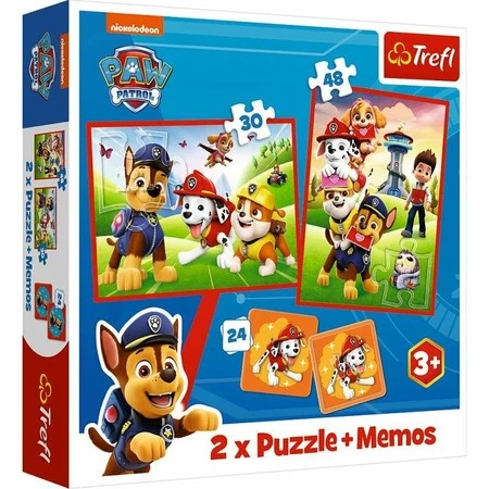 Puzzle 2w1 + memos Psi Patrol Psia ekipa w akcji 93337 Trefl