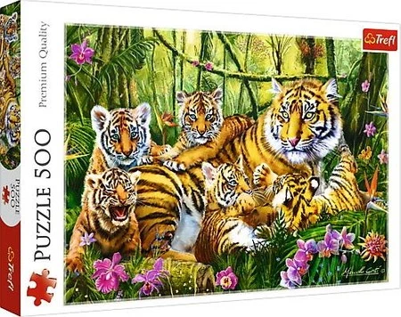 Puzzle 500 Rodzina tygrysów 37350 -