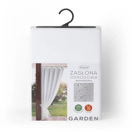 ZASŁONA GOTOWA GARDEN NA SZELKACH 155 X 260 CM BIAŁY