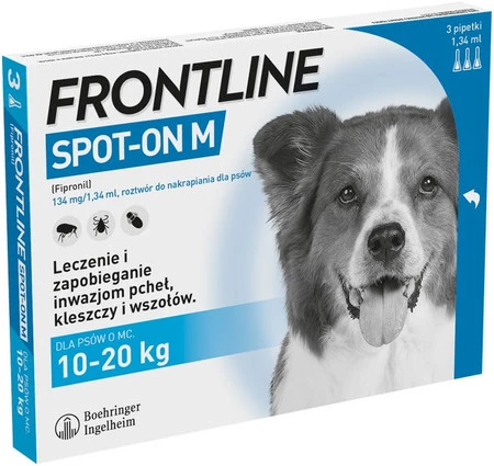FRONTLINE Spot-On Krople na kleszcze dla psa M 10-20kg 1szt.