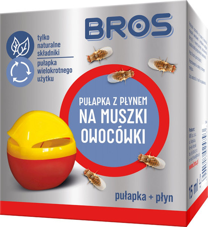 BROS pułapka z płynem na muszki owocówki