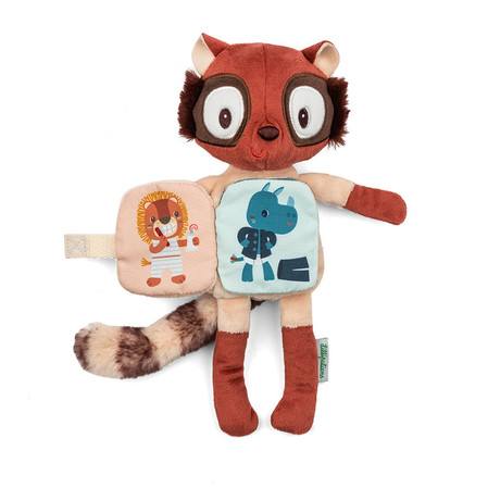 Lilliputiens Przytulanka z książeczką Lemur Elvis 6m+