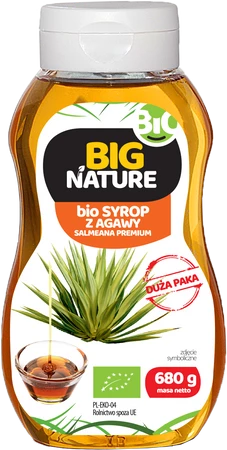 Syrop z agawy salamanea premium bio 680g Duża Paka