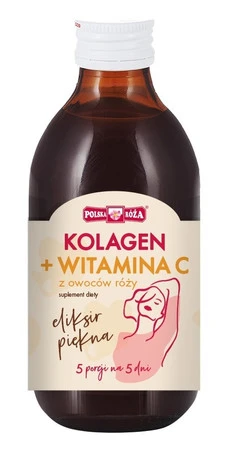 Polska Róża Eliksir piękna - kolagen + witamina c z owoców róży 250 ml