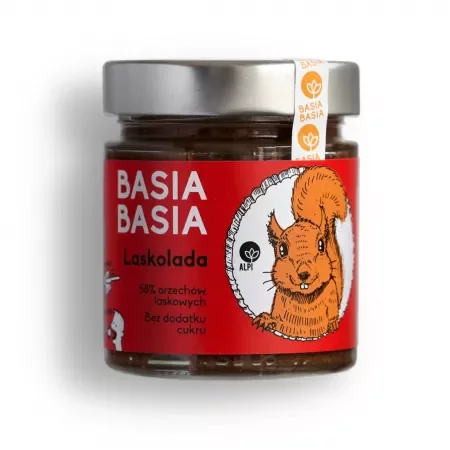 Basia Basia Laskolada Krem z orzechów bez dodatku cukru 210 g