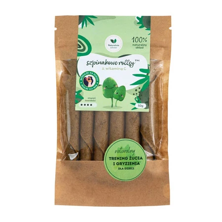 Zestaw 3x Naturalnie Zdrowi Szpinakowe rollsy z żelazem i witaminą C 50 g