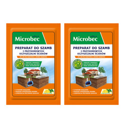 Zestaw: 2x BROS - Microbec ULTRA 25g zapach cytryny - preparat do szamb - 1 szt