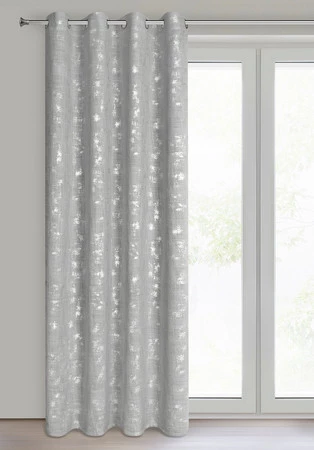 Zasłona gotowa Solana 140 x 250 cm, Srebrny