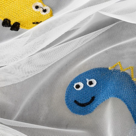 FIRANA GOTOWA DINO 140 X 250 CM BIAŁY