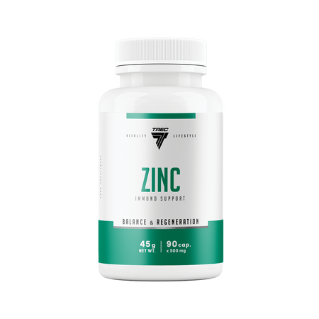 Trec Vitality Zinc Cynk dla zdrowia i odporności 500mg - 90 kaps.