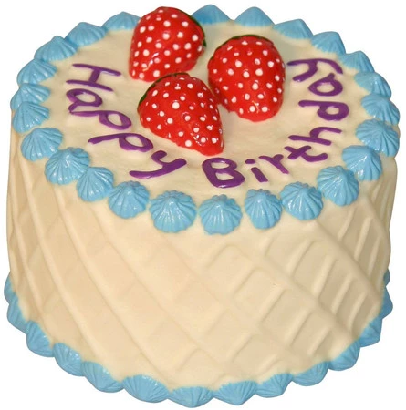 KERBL Tort urodzinowy winylowy z piszczałką dla psa