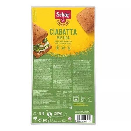 Schar - Ciabatta rustica- bułki wieloozbożowe bezglutenowe - 200 g