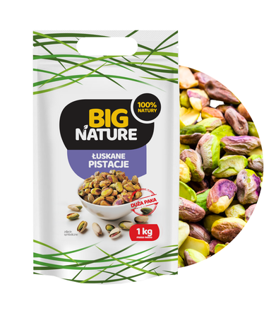 Pistacje łuskane niesolone 1kg Duża Paka